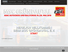 Tablet Screenshot of msc-gruendautal.de